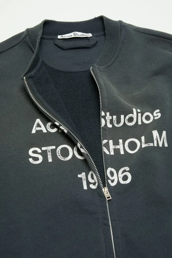 Logo Printed Zip-Up Sweatshirt