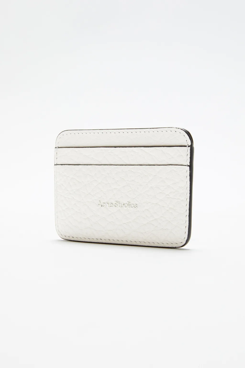 Logo Embossed Leather Cardholder