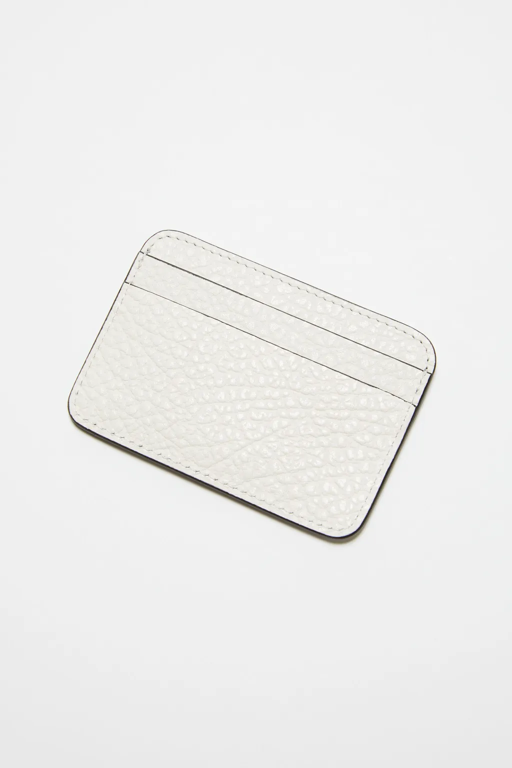 Logo Embossed Leather Cardholder