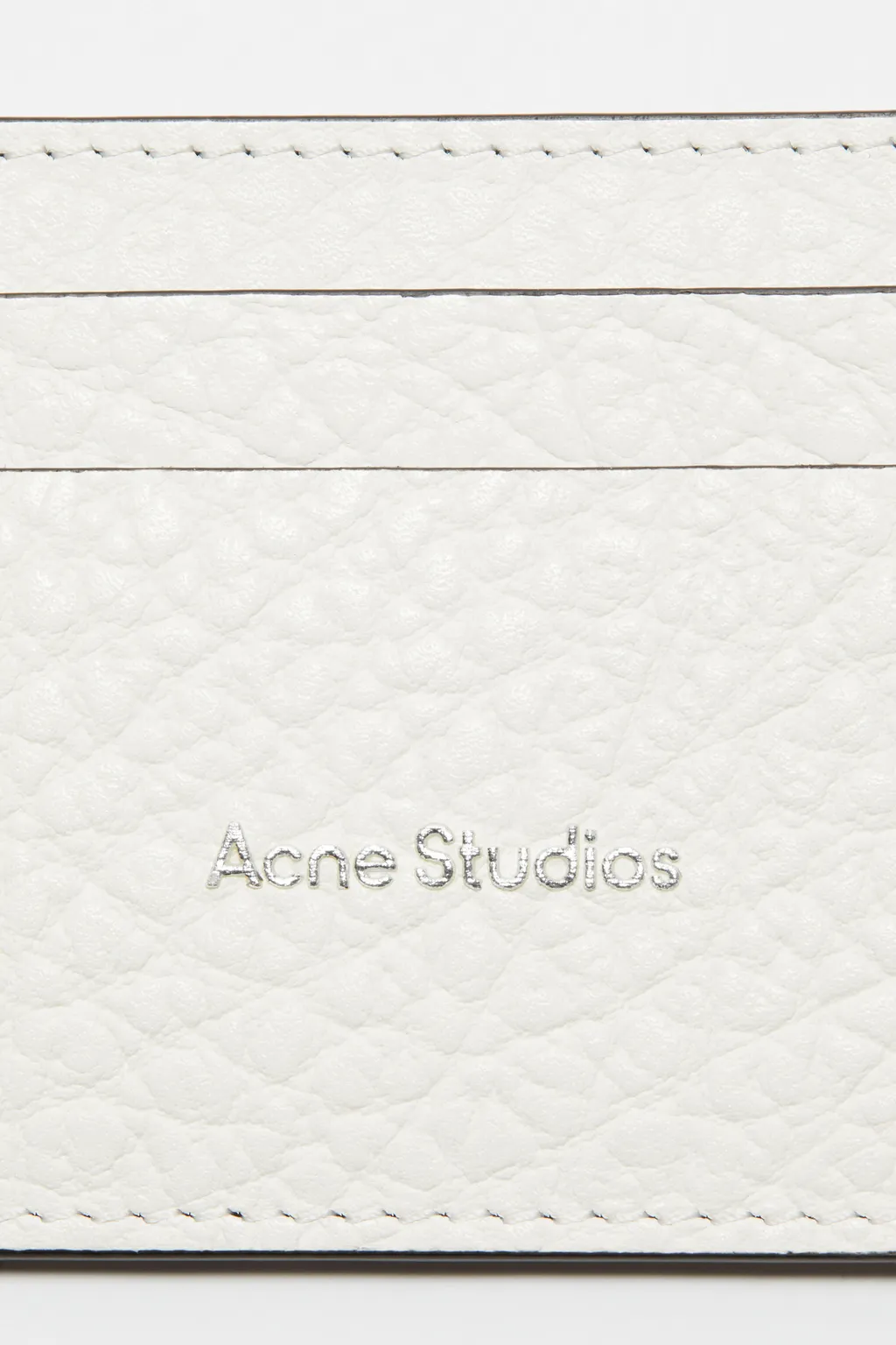 Logo Embossed Leather Cardholder