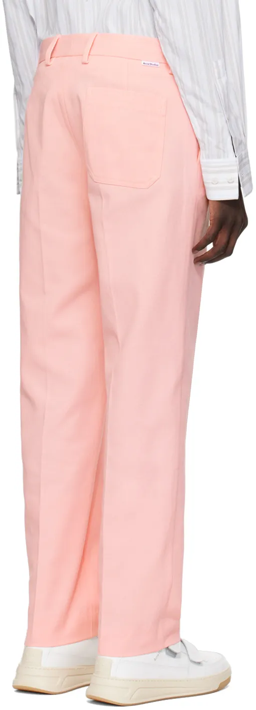 Twill Cotton-Blend Trousers