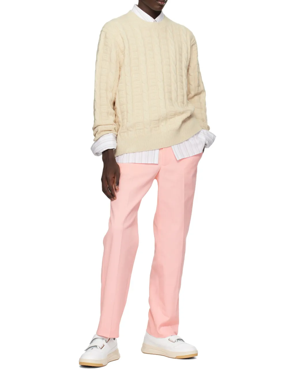 Twill Cotton-Blend Trousers