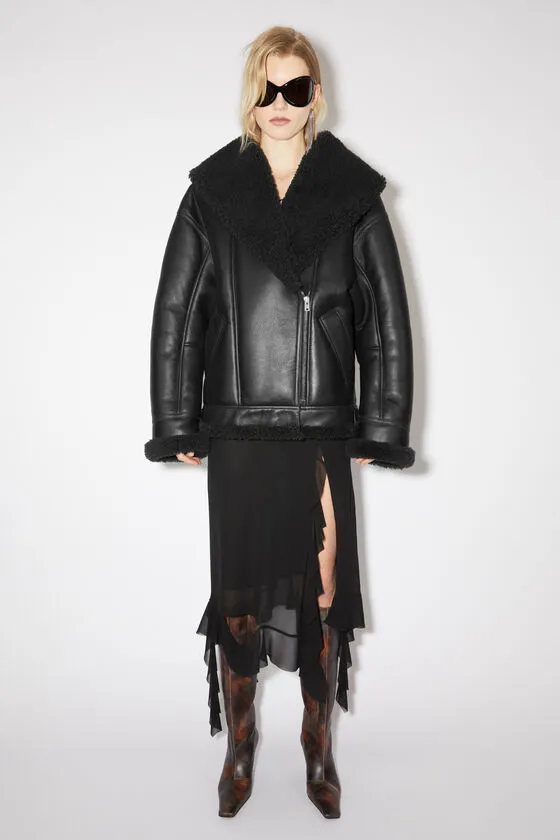 Drop Shoulder Biker Jacket