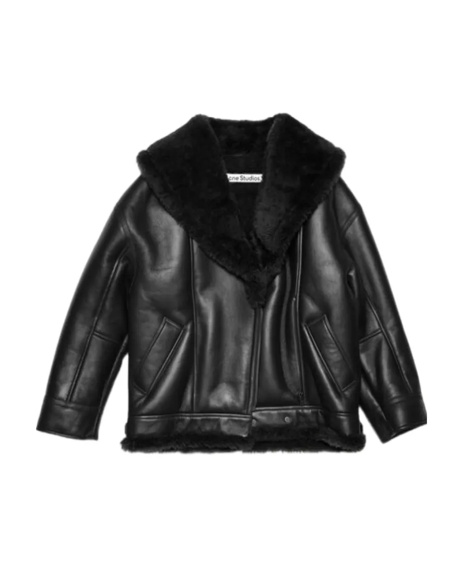 Drop Shoulder Biker Jacket