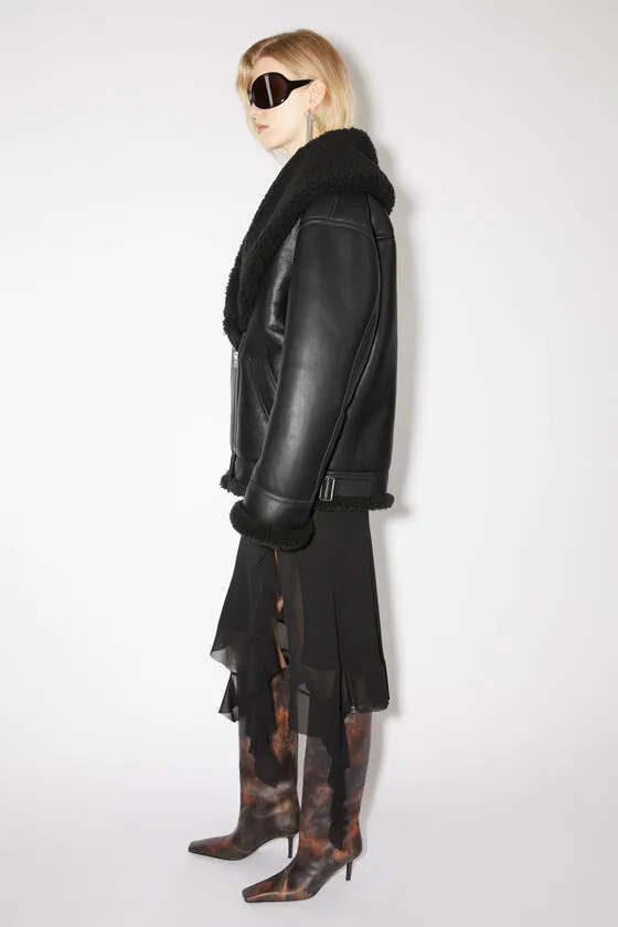 Drop Shoulder Biker Jacket