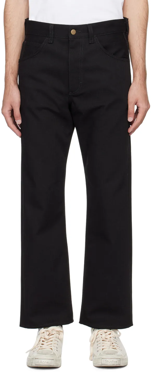 High-Waisted Straight-Leg Jeans
