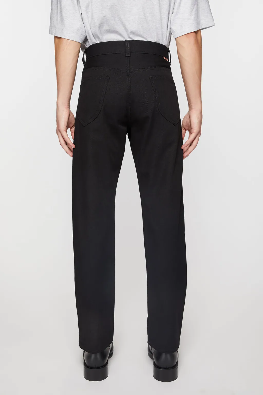 High-Waisted Straight-Leg Jeans