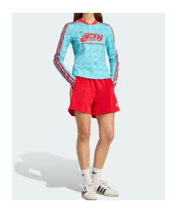 Graphic Soccer Allover Print Bodycon Long Sleeve Jersey