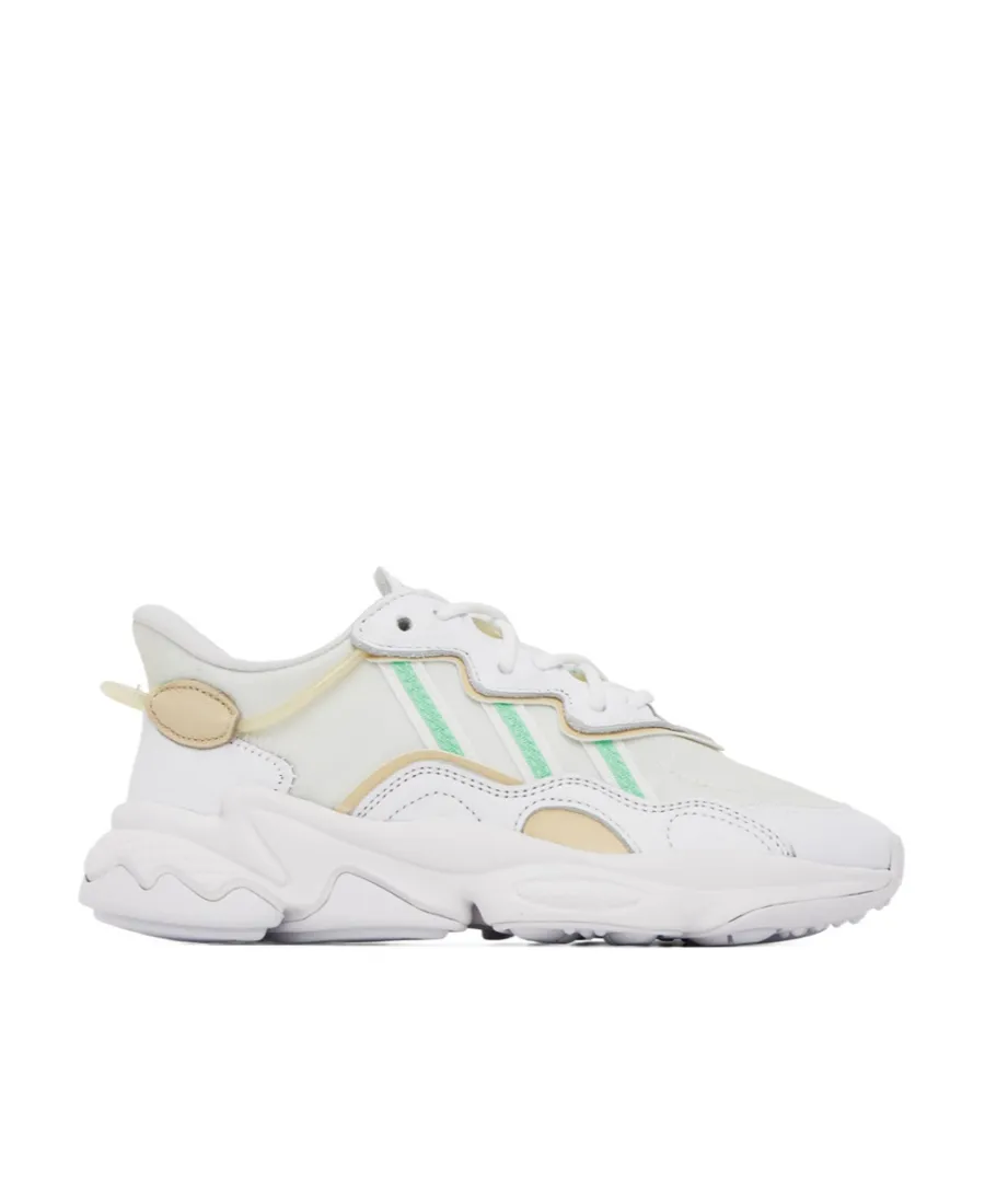 Ozweego Leather Low-Top Sneakers