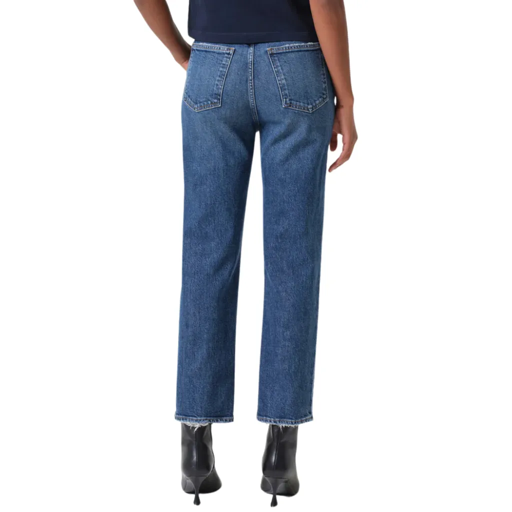 Riley High Rise Straight Jeans