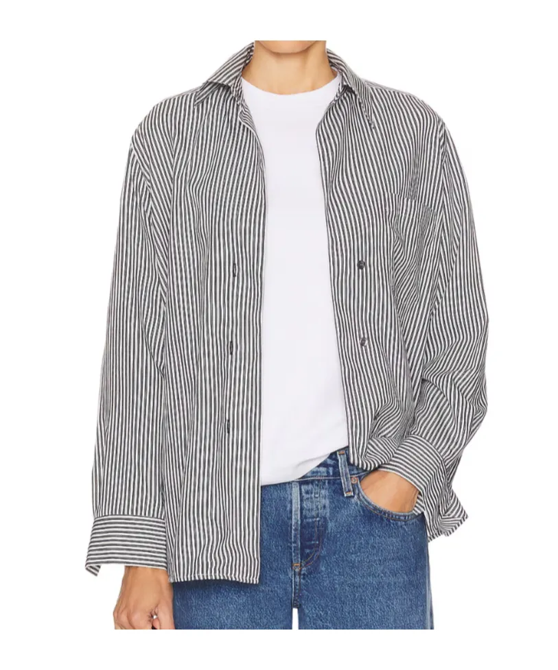 Aris Striped Crepe Shirt