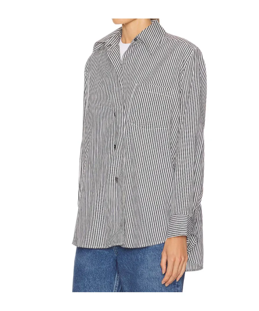 Aris Striped Crepe Shirt