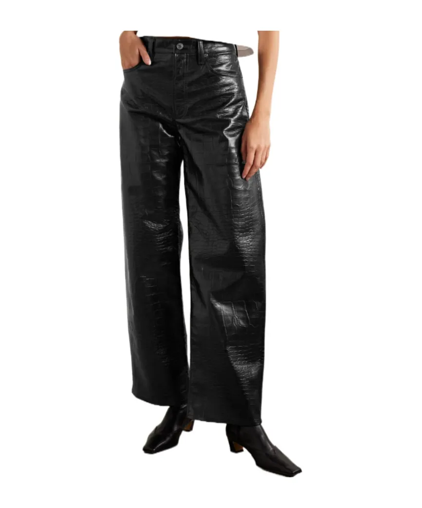 Arc Croc-Effect Pants