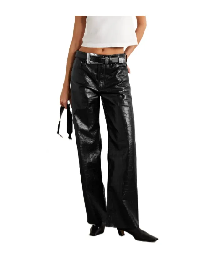 Arc Croc-Effect Pants