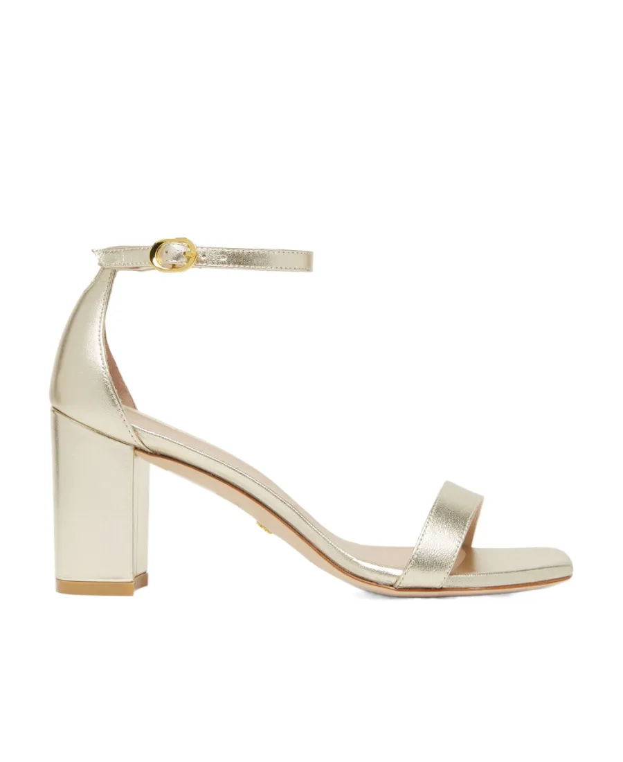 80Mm Metallic-Effect Leather Sandals
