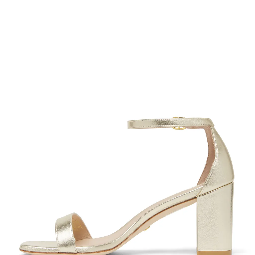 80Mm Metallic-Effect Leather Sandals