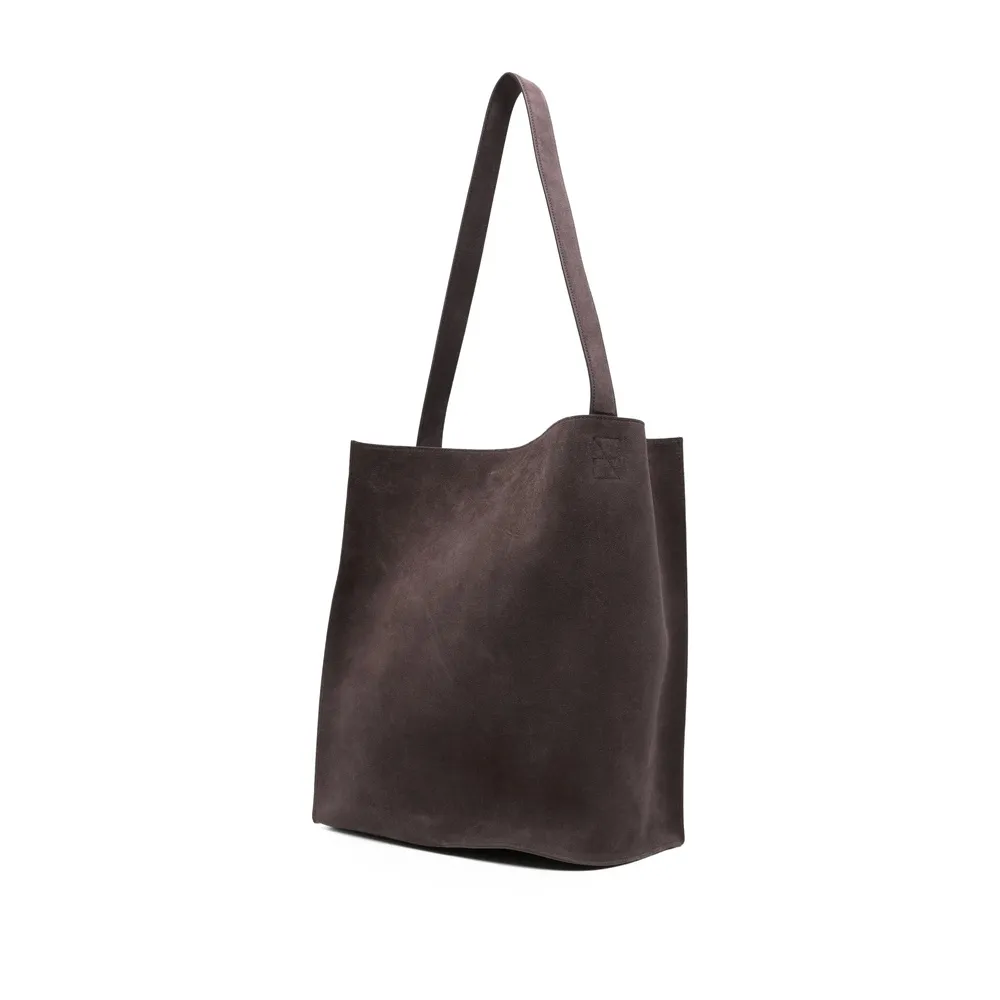 Suede Top Handle Bag