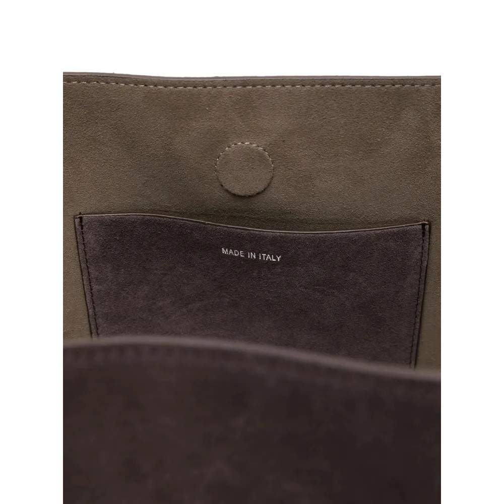 Suede Top Handle Bag