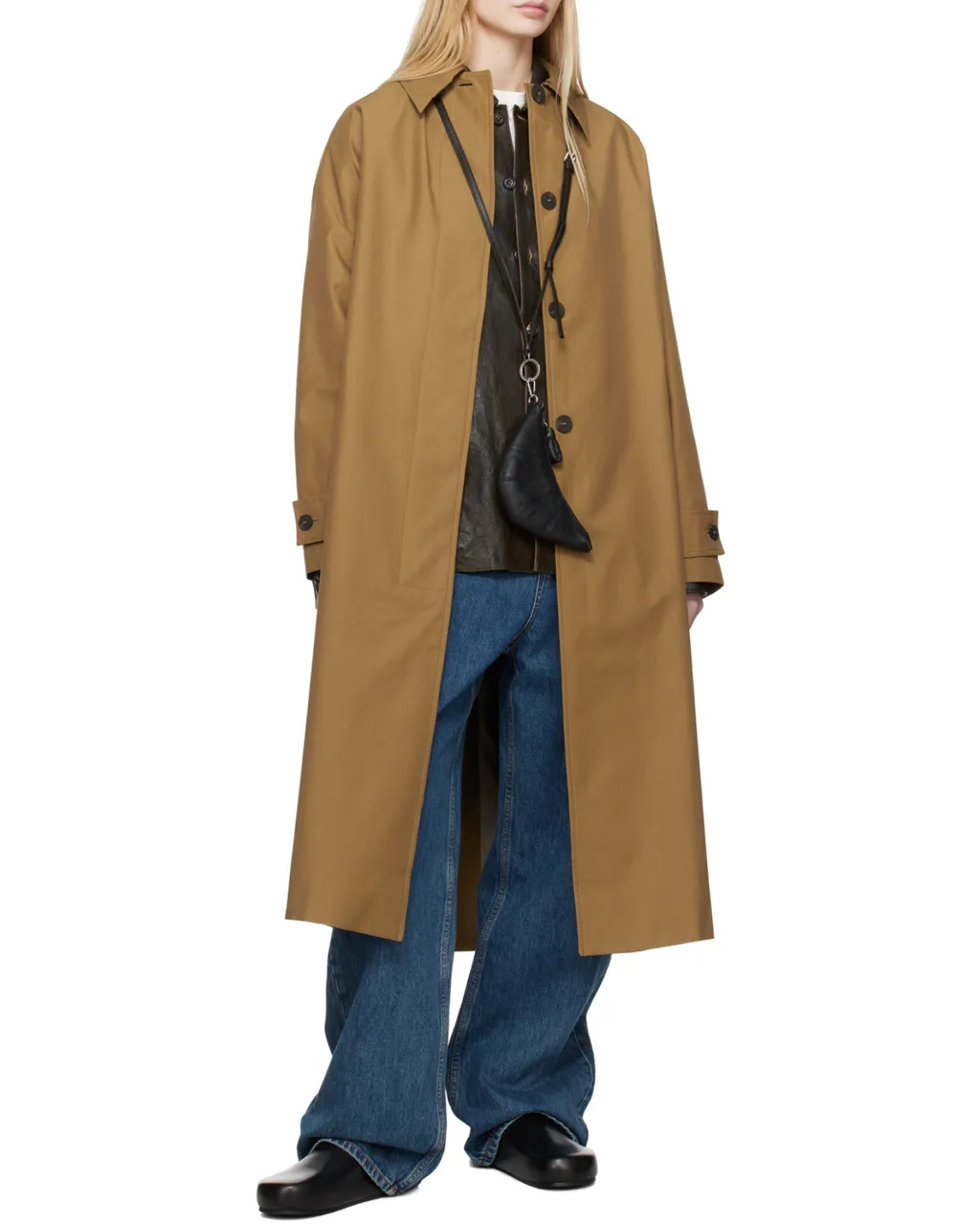 Holin Long Sleeved Trench Coat
