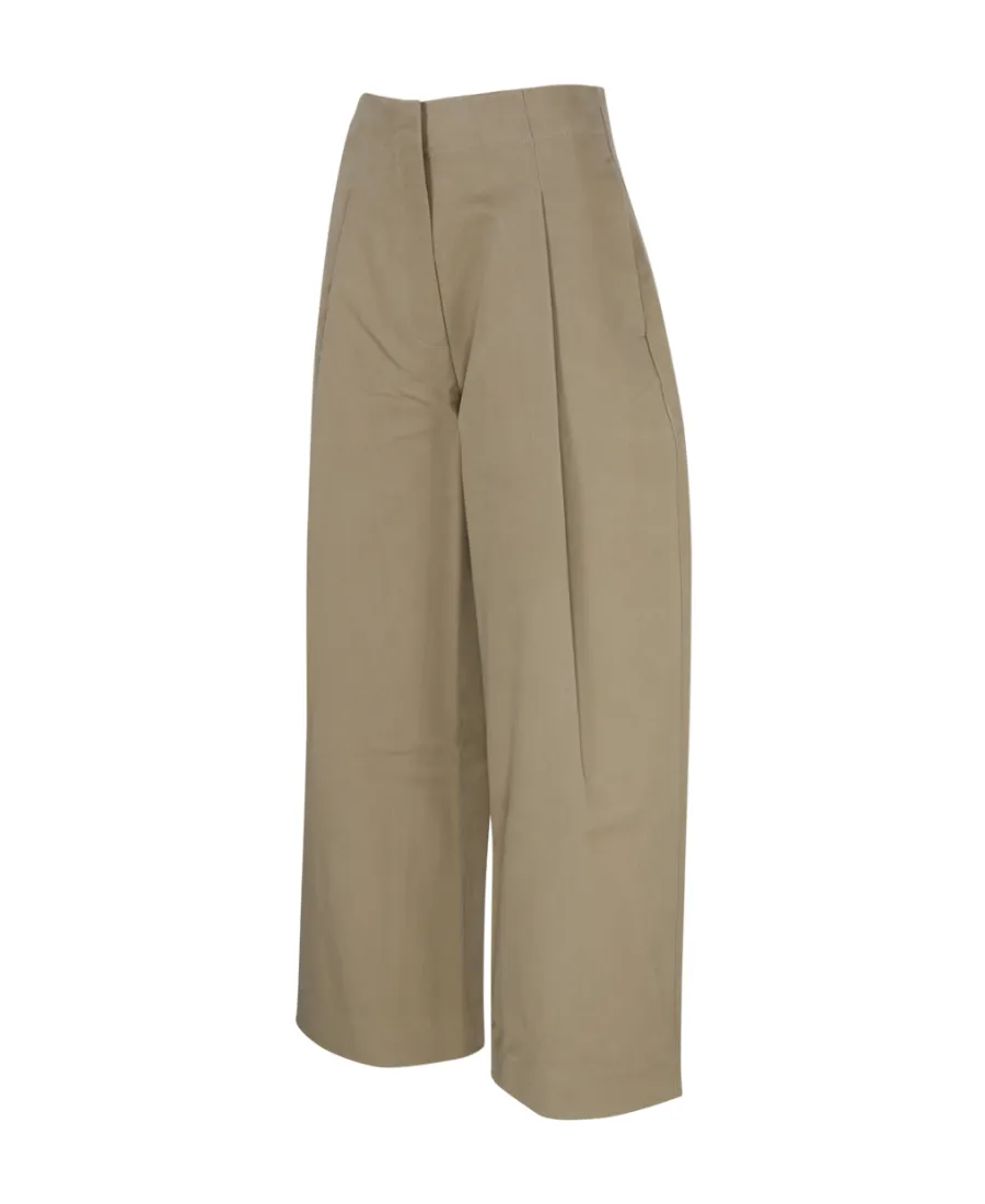 Dordoni High-Waisted Wide-Leg Trousers