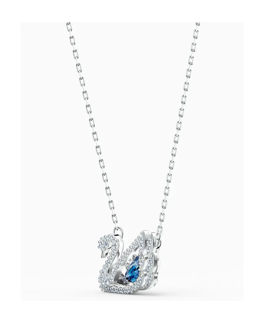 Crystal-Embellished Logo Pendant Chain