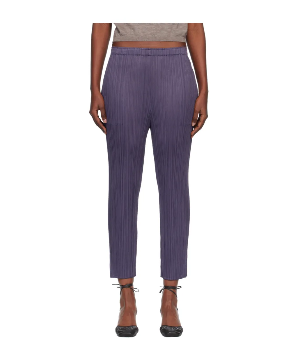 Pleated Knit Trousers