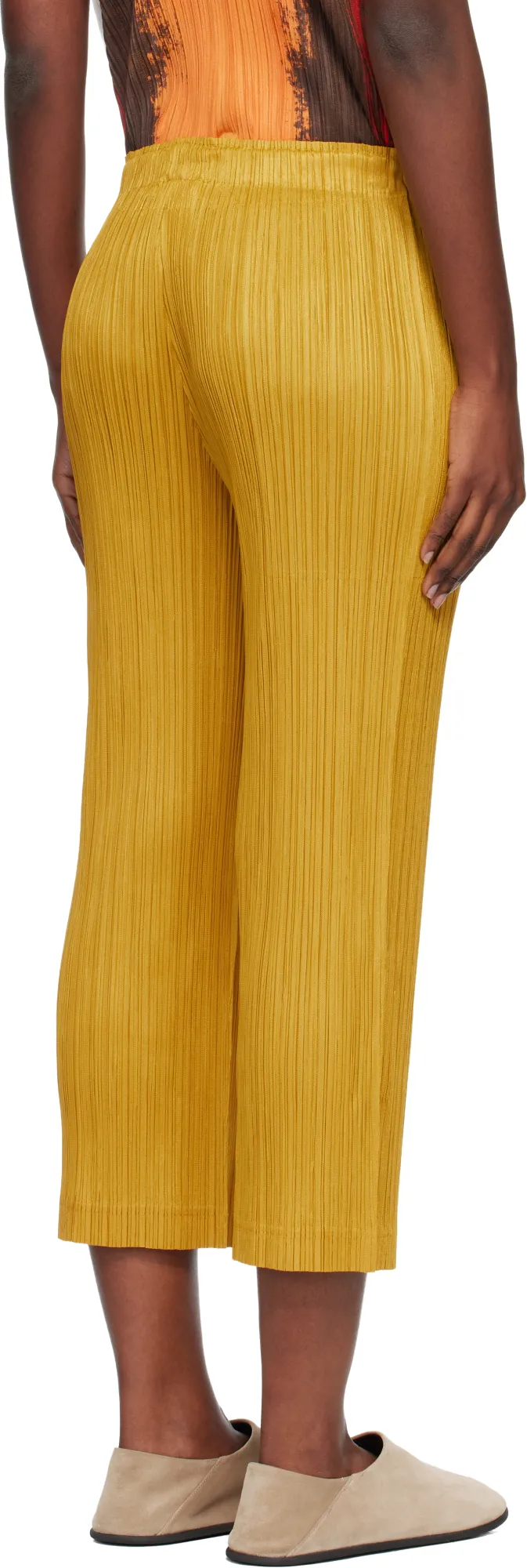 Pleated Knit Trousers