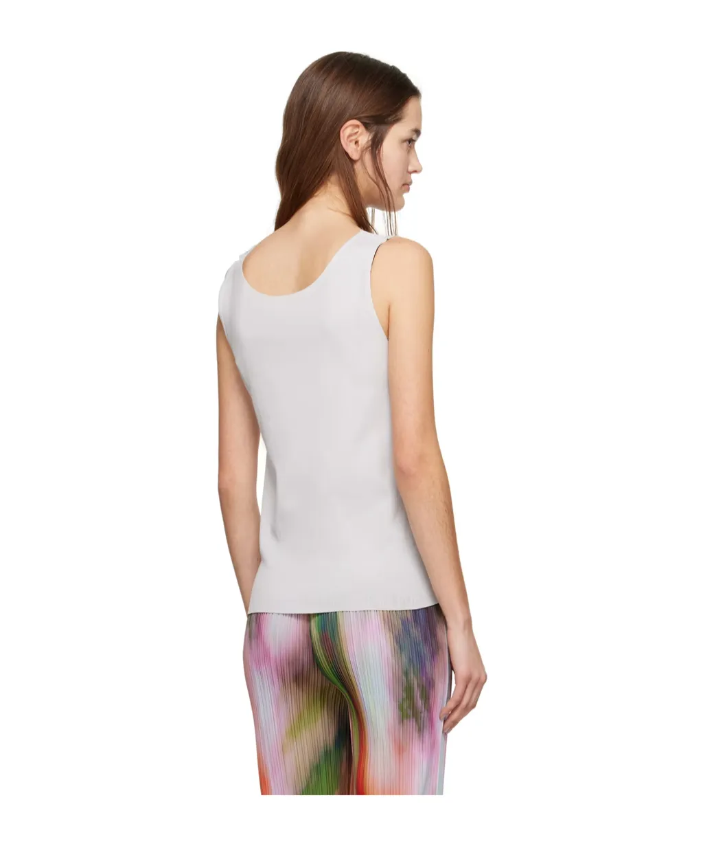 Low Round Neck Design Vest