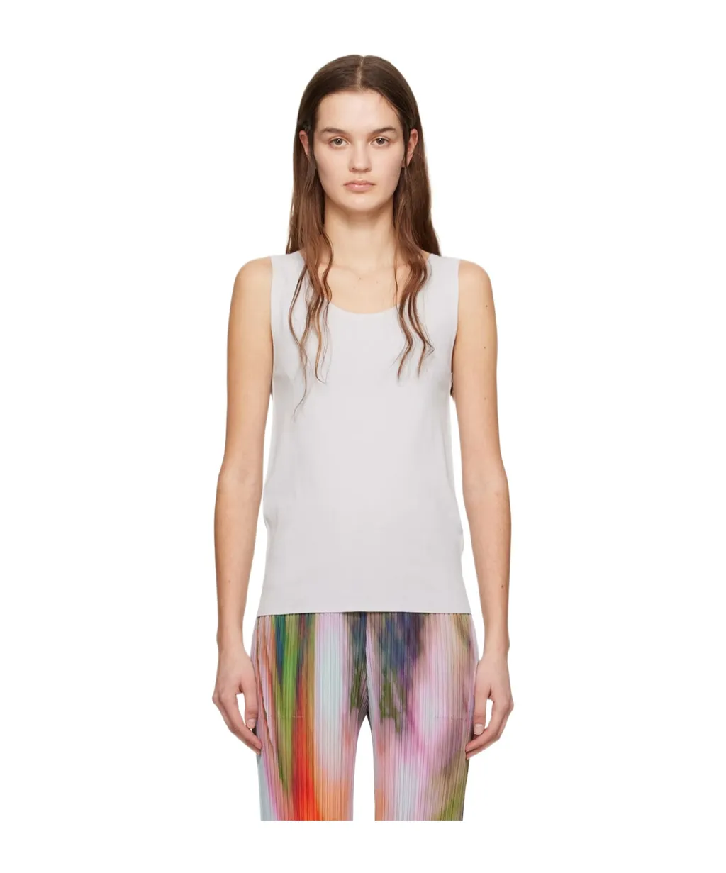 Low Round Neck Design Vest