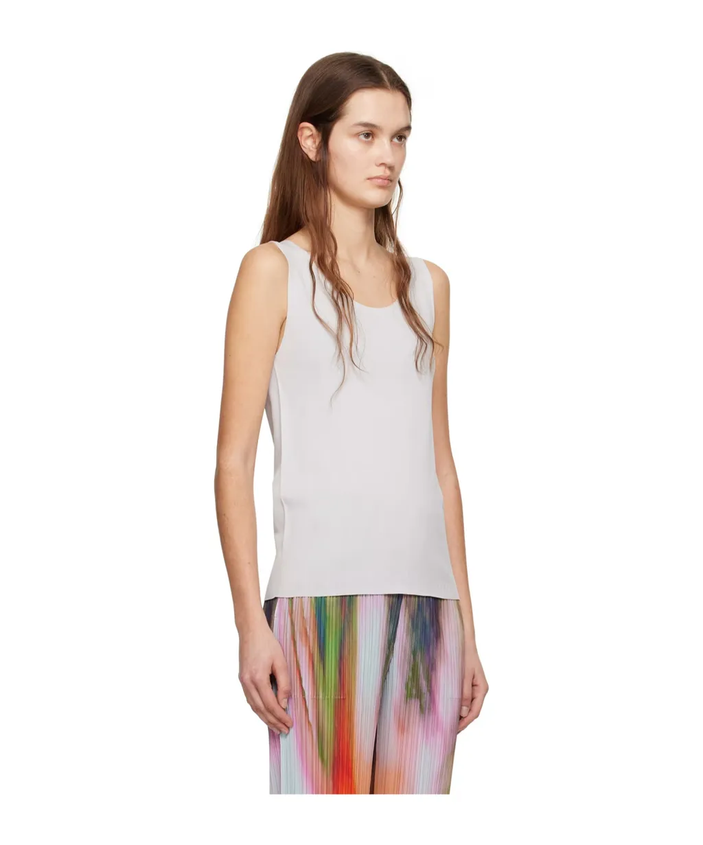 Low Round Neck Design Vest