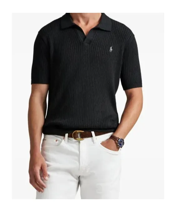 Short-Sleeve Knit Polo