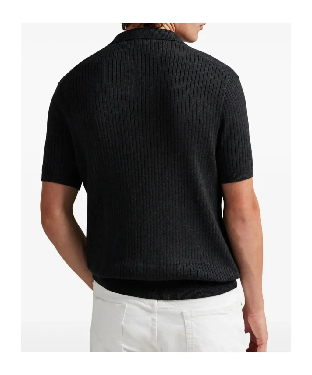 Short-Sleeve Knit Polo