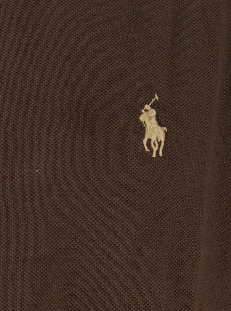 Logo-Embroidered Straight Hem Polo Shirt