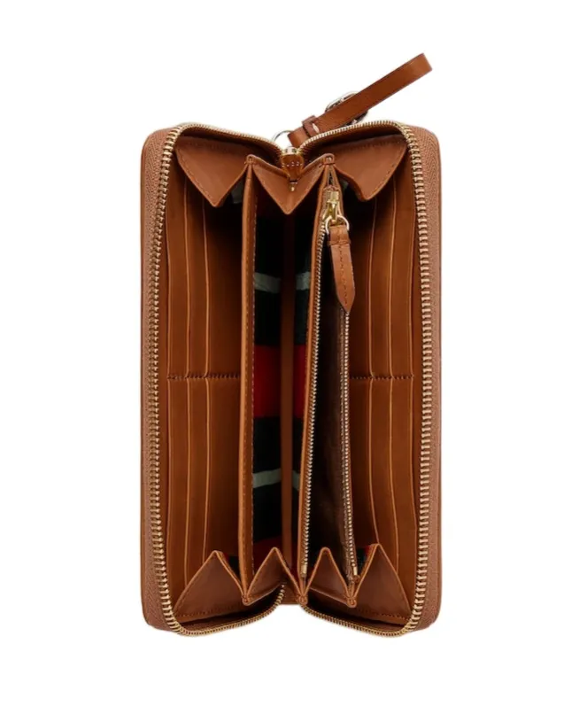 Gg Emblem Zip Around Wallet