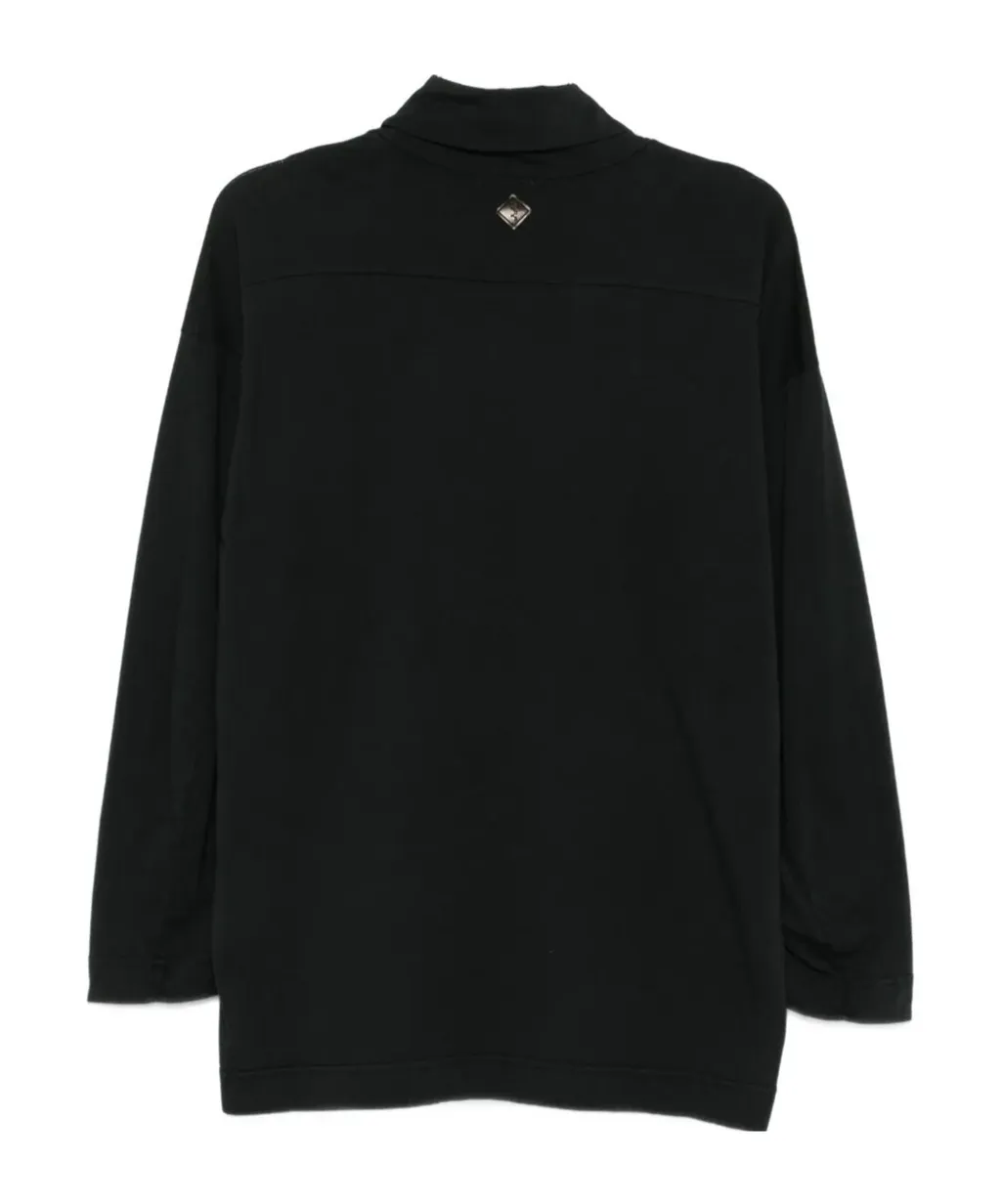 High-Neck Cotton Top