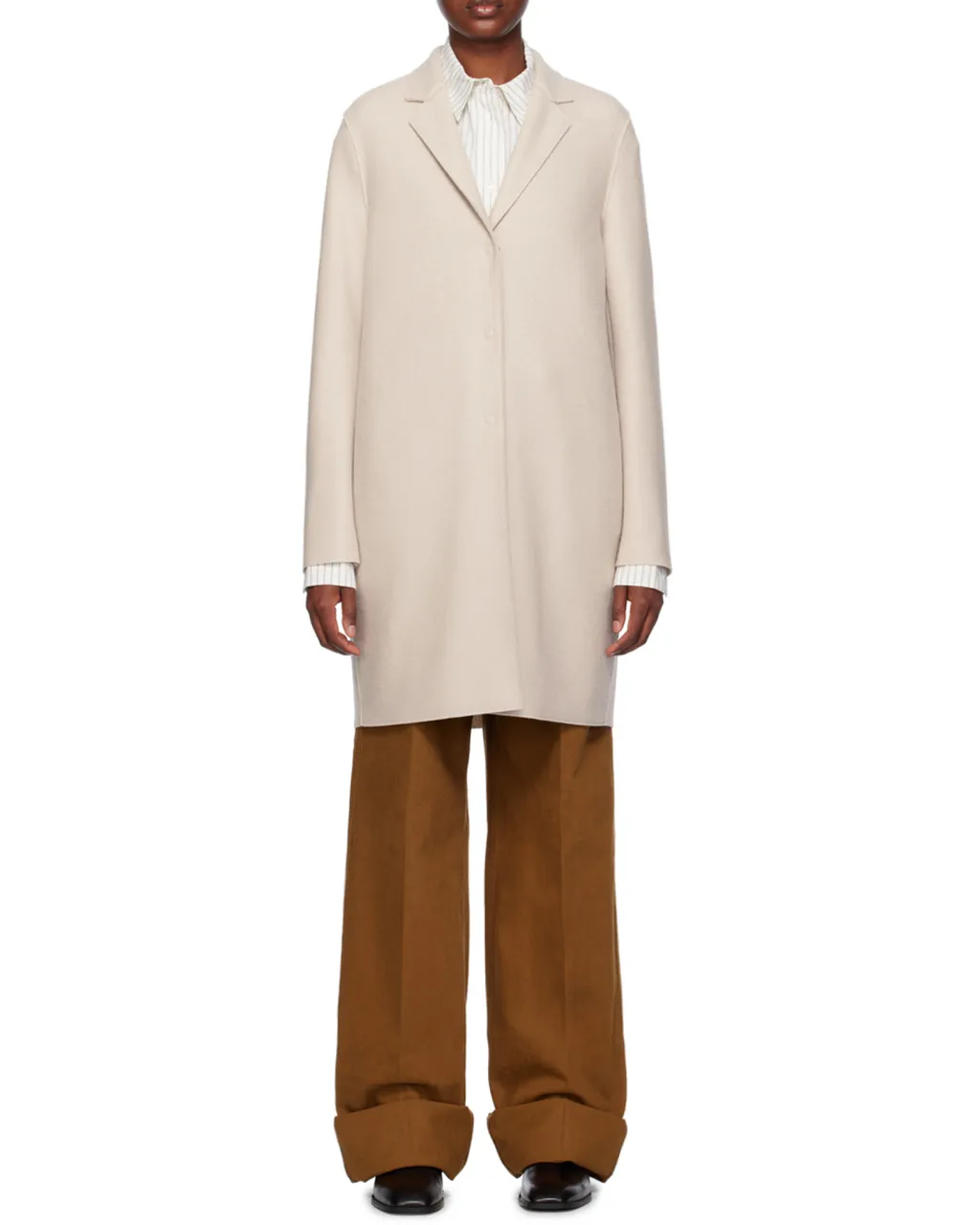 Notched Lapel Coat