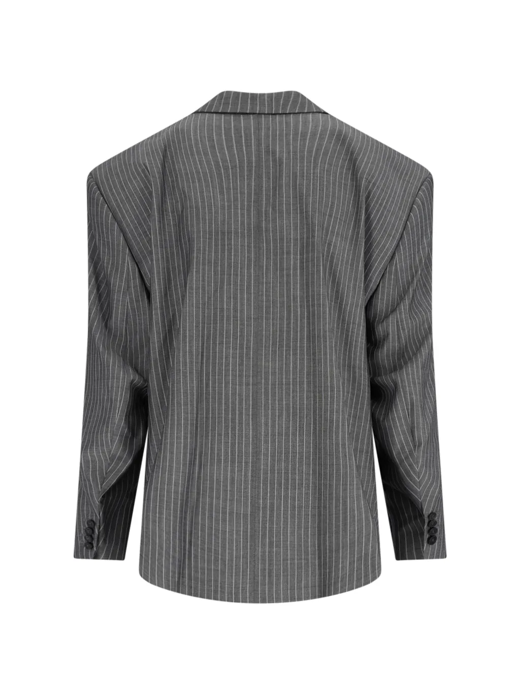 Double-Breasted Wool And Mohair Blend Suit Jacket