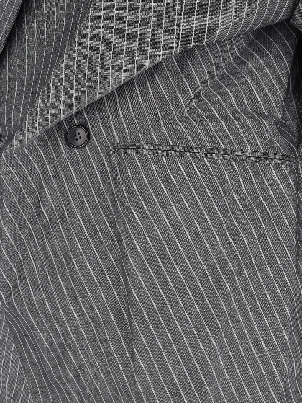 Double-Breasted Wool And Mohair Blend Suit Jacket