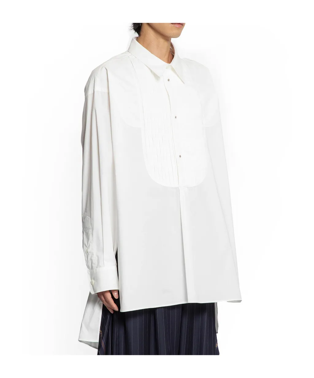 Cotton Poplin Bib Shirt