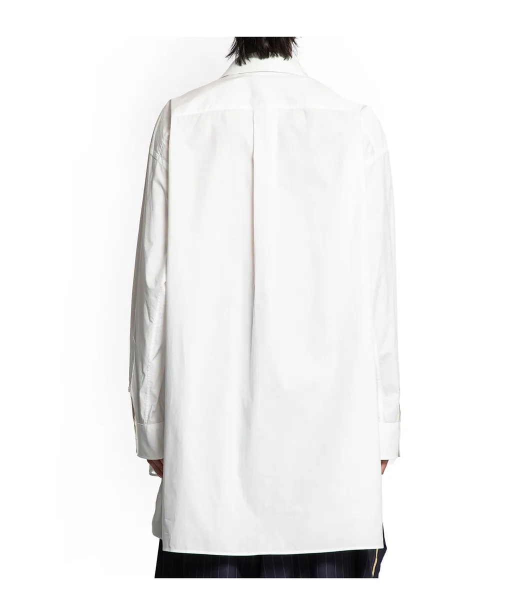 Cotton Poplin Bib Shirt