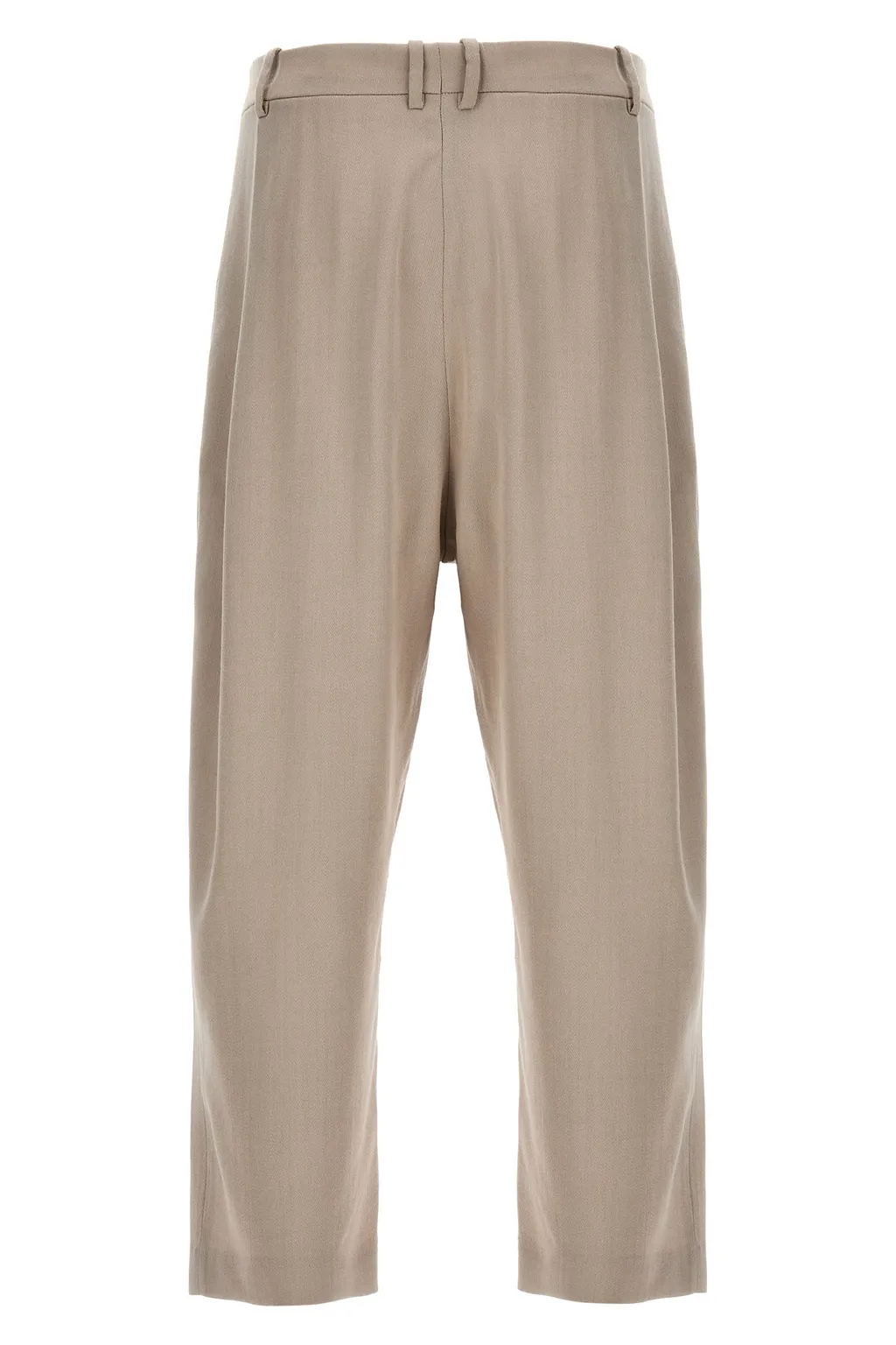 Pleated Straight-Leg Trousers