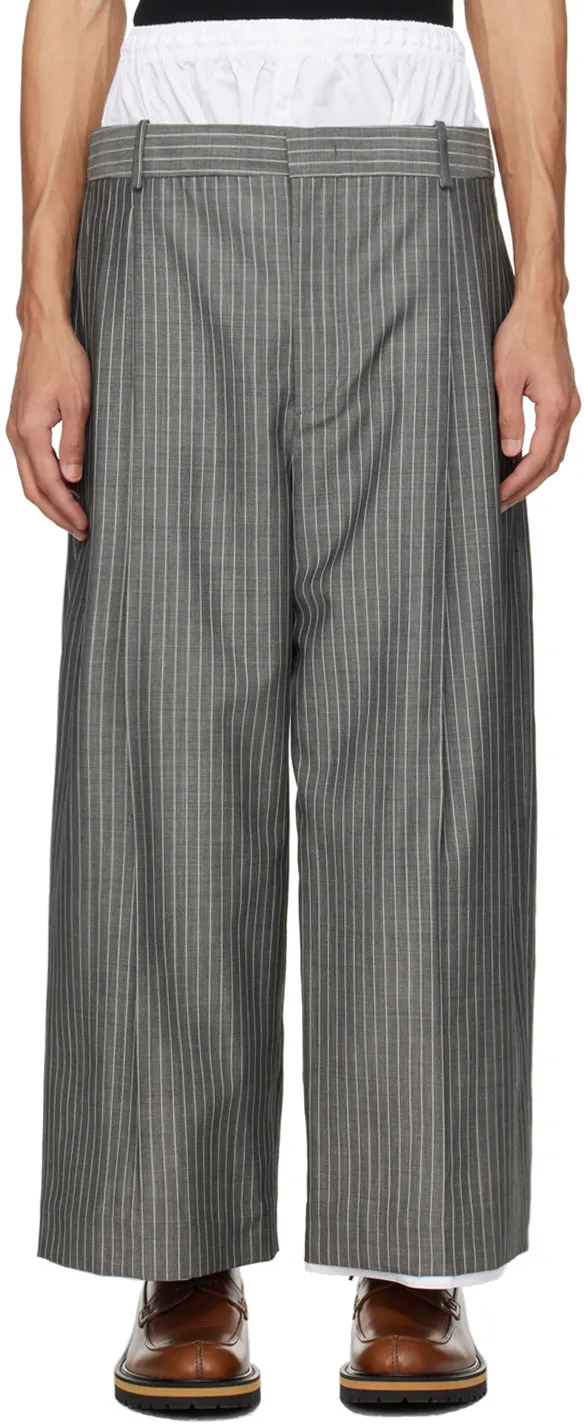 Layered-Design Trousers