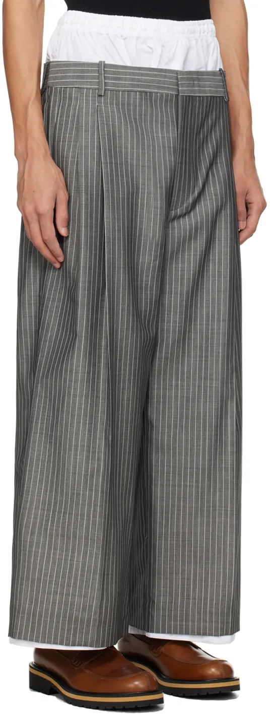 Layered-Design Trousers