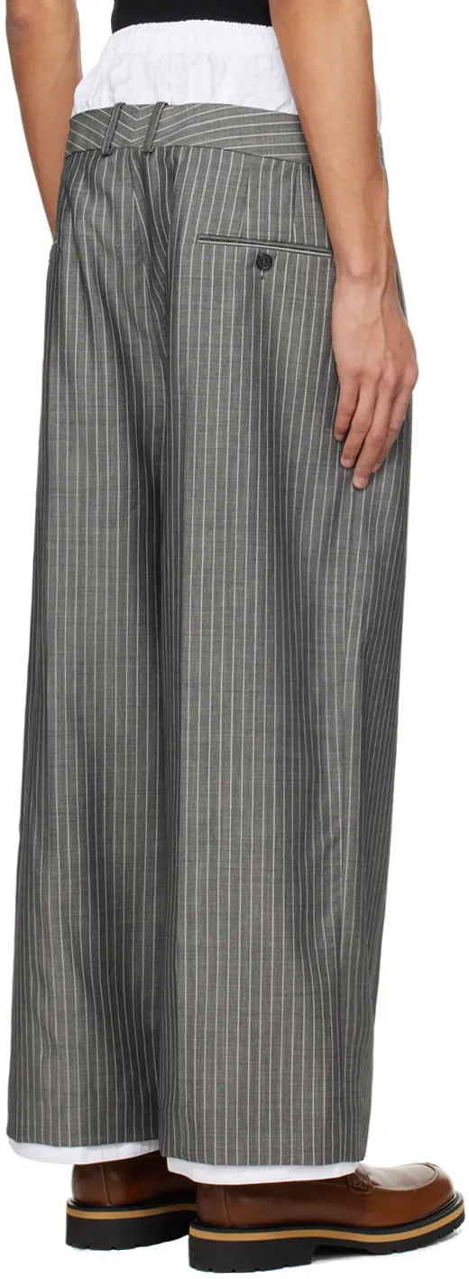 Layered-Design Trousers