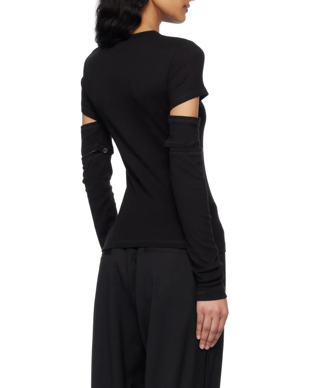 Slashed Long-Sleeved Top