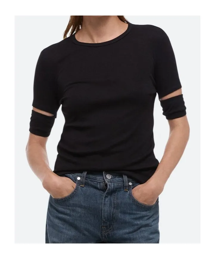 Slashed Long-Sleeved Top