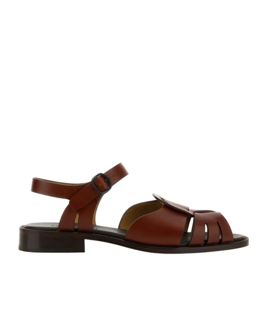 Open-Toed Flat Sandals