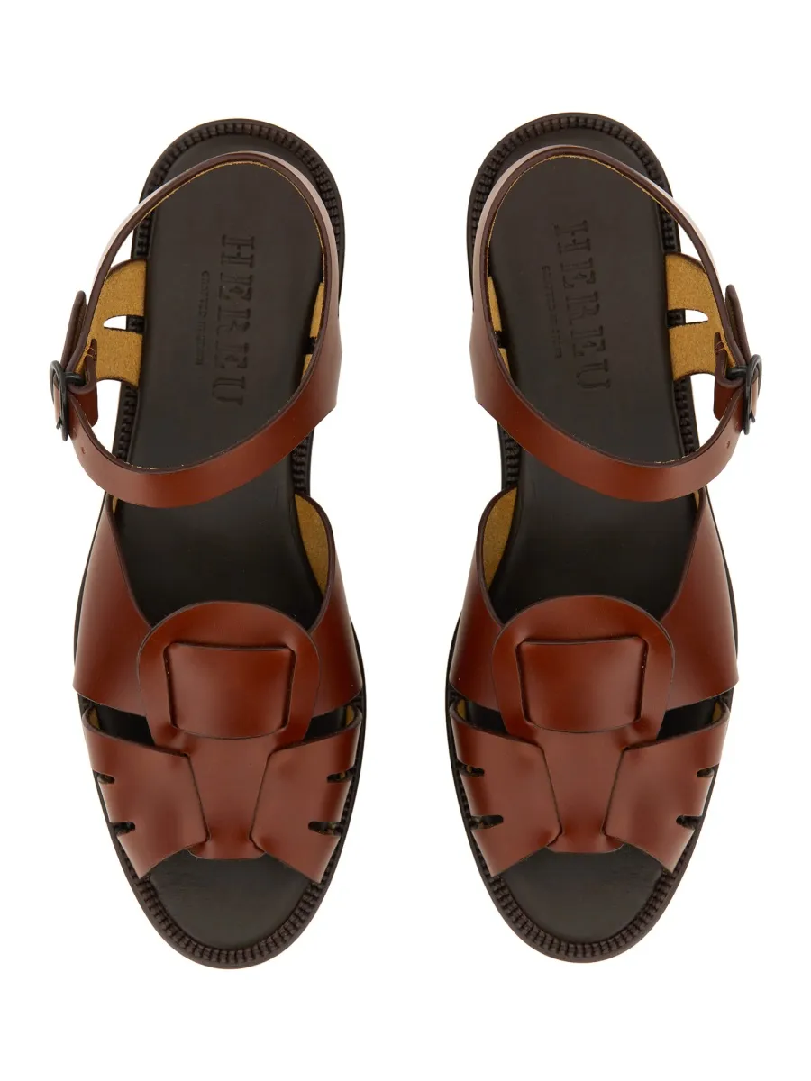 Open-Toed Flat Sandals
