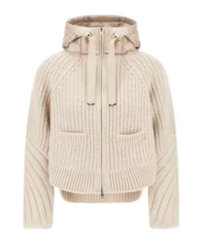 Hooded Panelled Cardigan