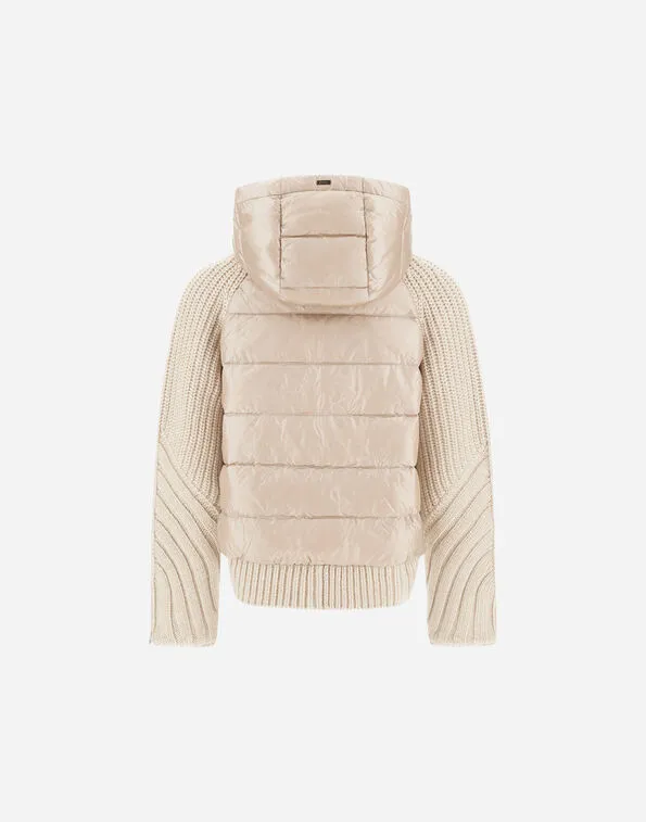 Hooded Panelled Cardigan